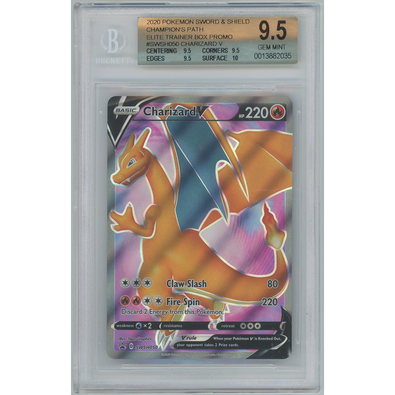 リザードンv sr 英語 psa10 gem mint