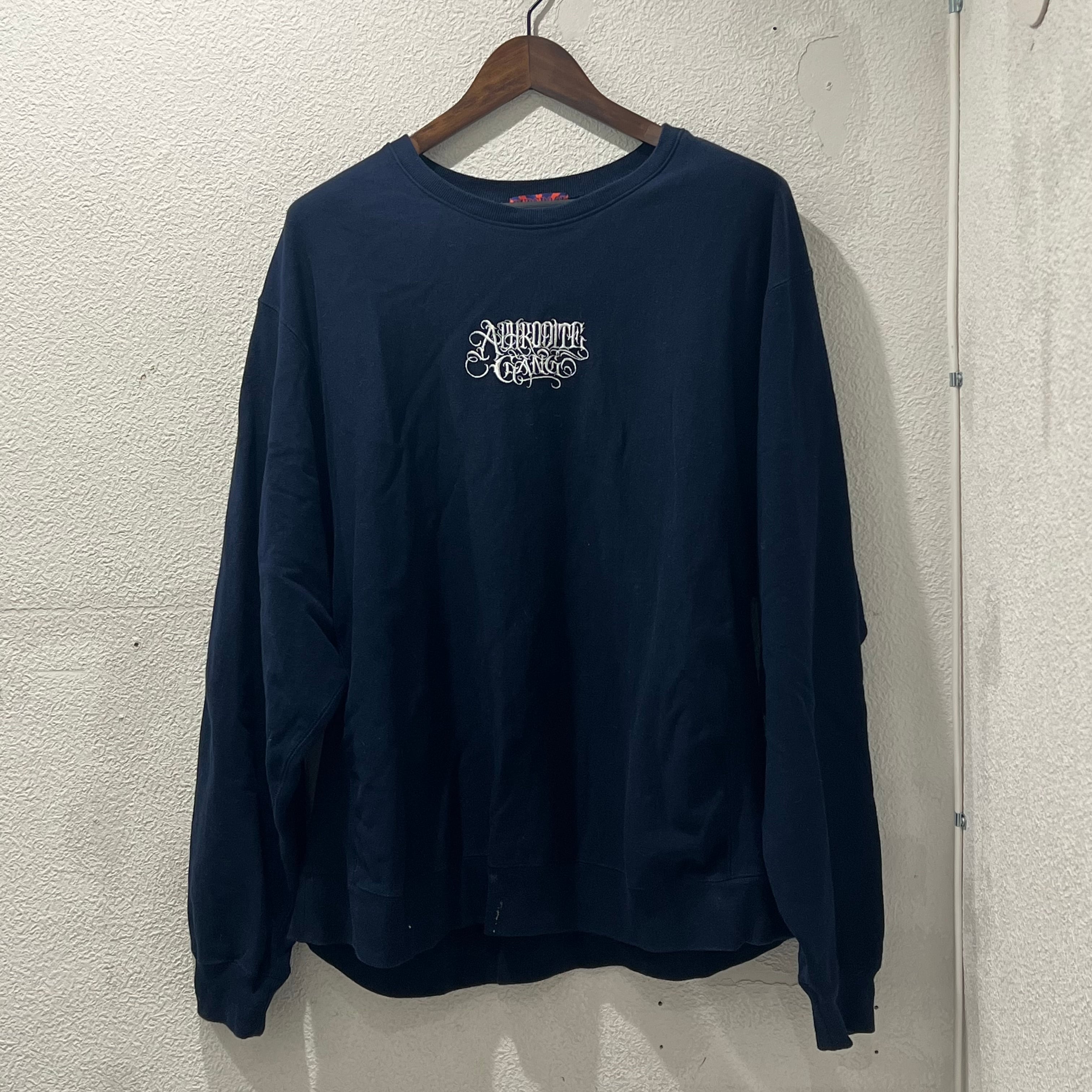 APHRODITE GANG 舐達麻 BUDSPOOL アフロディーテギャング ナメダルマ CLASSIC LOGO CREW NECK SWEAT  SHIRT スウェット SIZEXL【表参道t】 | ブランド古着Brooch powered by BASE