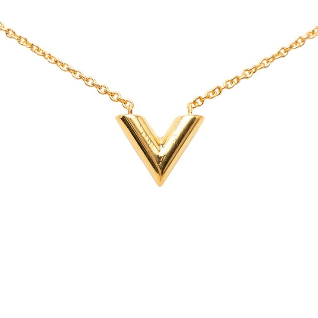 ルイ ヴィトン エセンシャルV ネックレス M61083 ゴールド メッキ レディース LOUIS VUITTON 【中古】