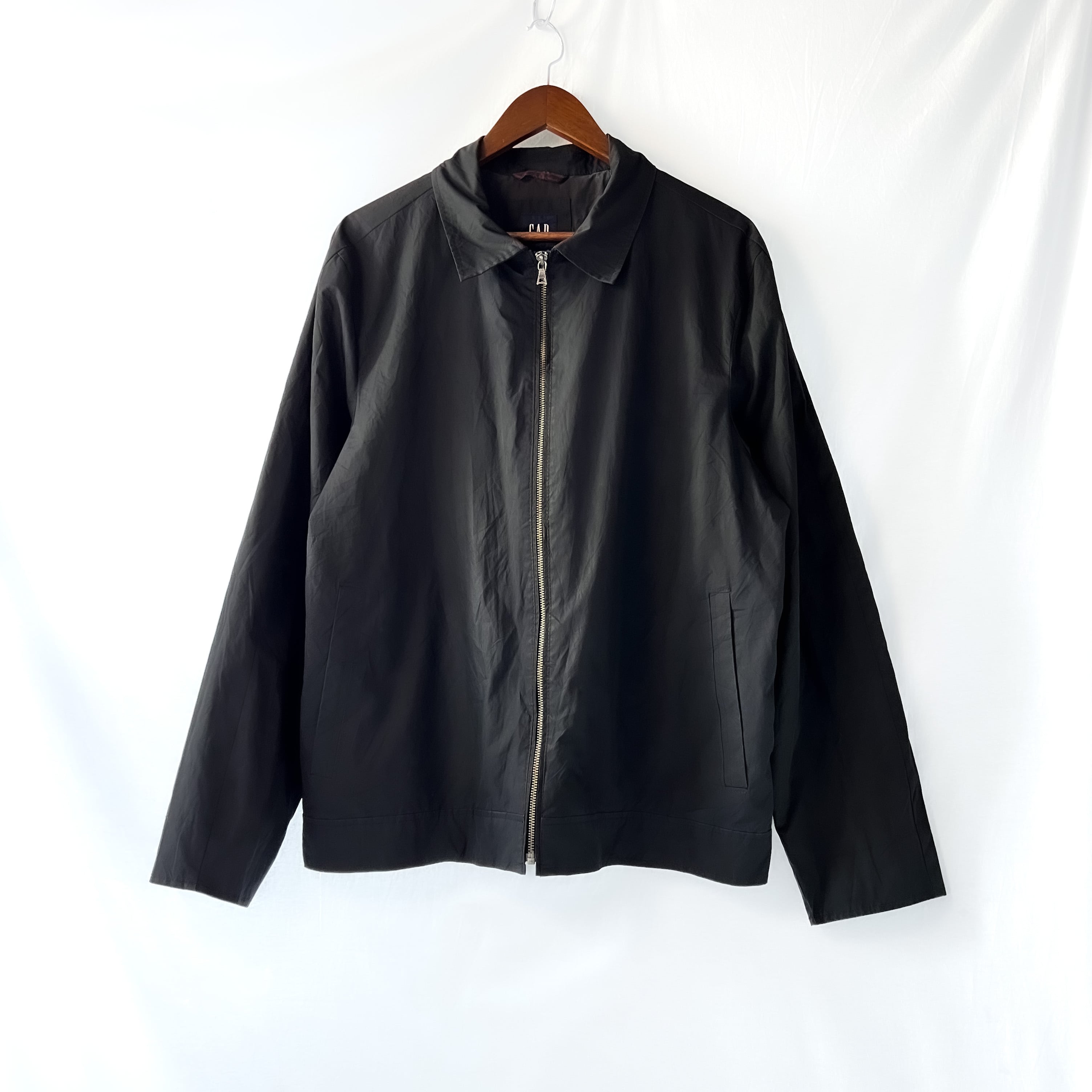 90s old “GAP” black harrington jacket vintage 90年代 オールドギャップ ブラック ハリントンジャケット  スウィングトップ ヴィンテージ | anti knovum（アンタイノーム）