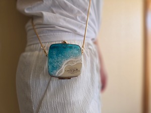506.オーシャンレジンアート 海のミニバッグ