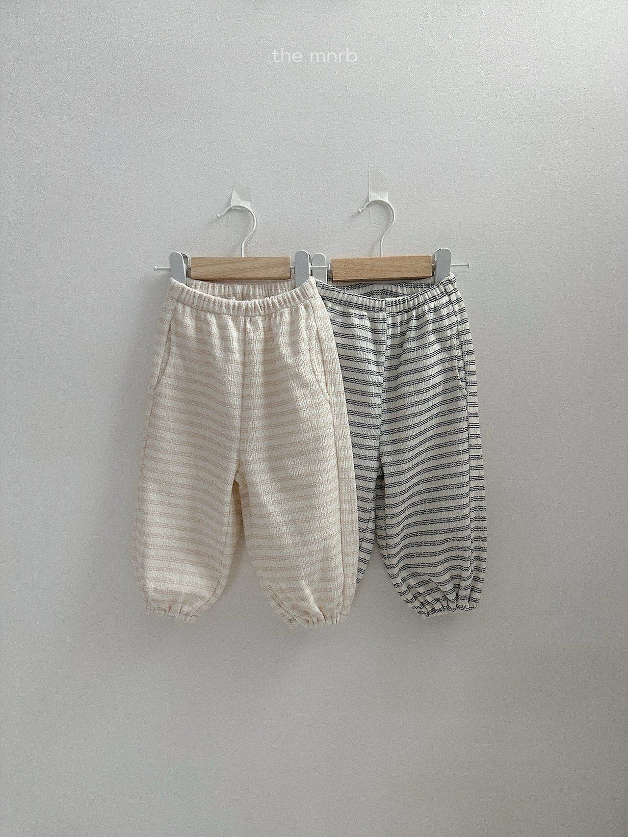 送料無料【予約】/ デイストライプジョガーパンツ / minirobe