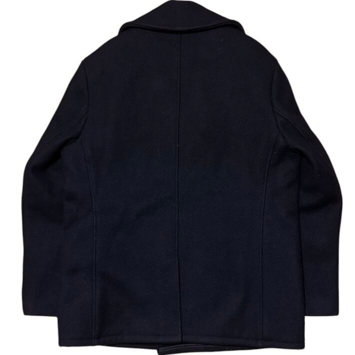 美品 ビッグサイズ44 USA製 Schott 10ボタン ピーコート ブラック 740