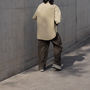 カラーシンプルドレープシャツ　0694