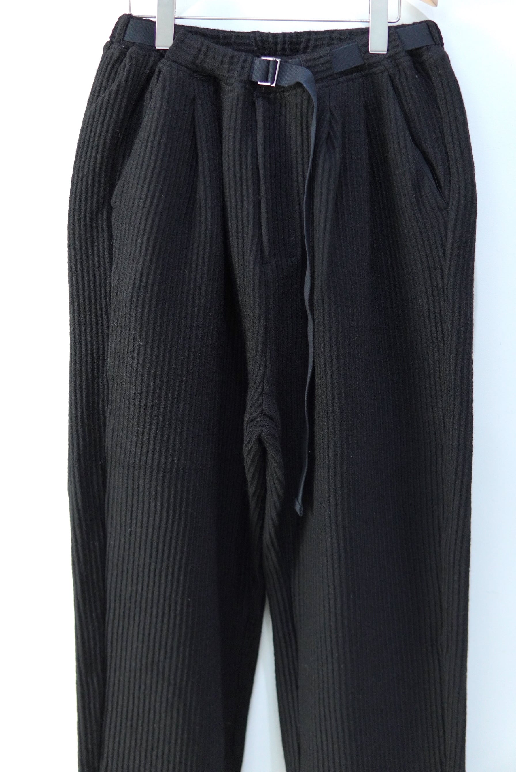 ANCELLM / WOOLCORD BELTLESS SLACKS / ANC-PT85-B | POETRY