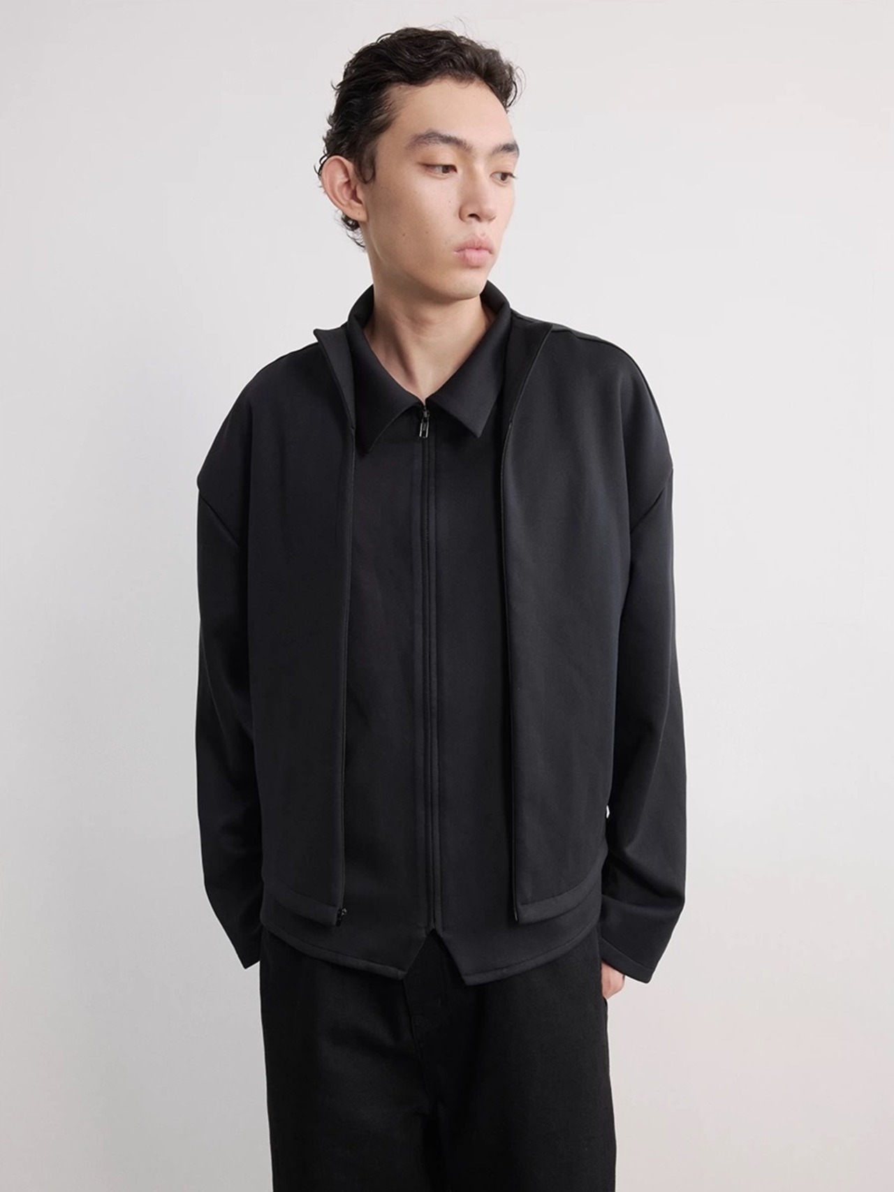 JCAESAR STUDIO TENCEL DOUBLE LAYER SHIRT