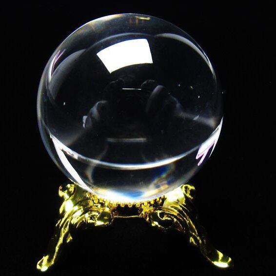 水晶 丸玉 ブラジル産 24mm 一点物 おまかせ便 141-6450