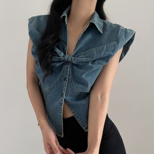 デニム リボン トップス 3412635