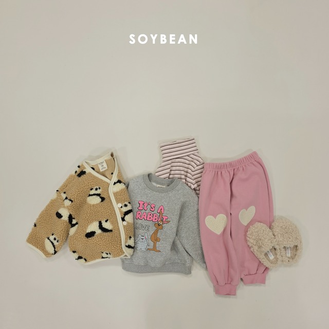ハートパッチワークジョガー 【soybean】