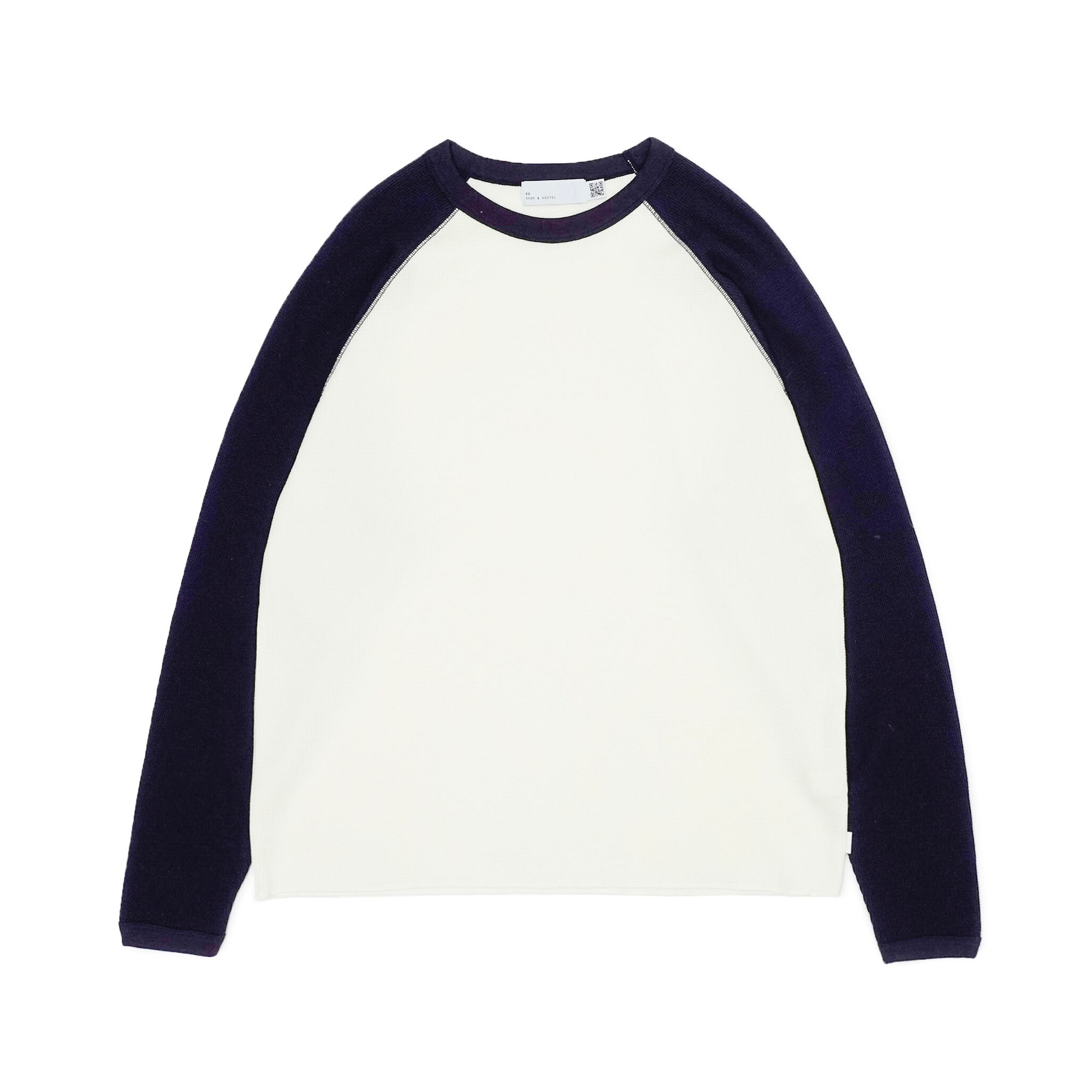 トップス SO ORIGINAL RAGLAN WAFFLE THERMAL SO ORIGINAL RAGLAN WAFFLE THERMAL (WHITE × NAVY) | SO SHOP