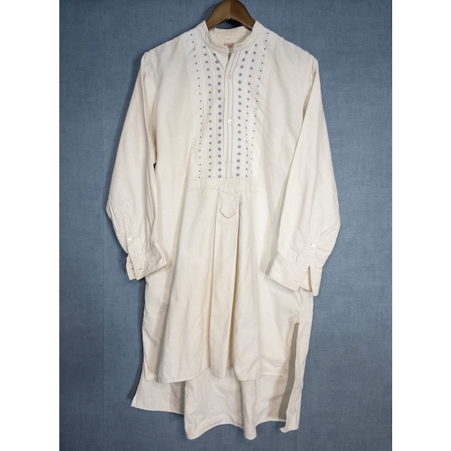【1920-30s】"French Vinatge" Dot Grandpa(Dress) Shirt