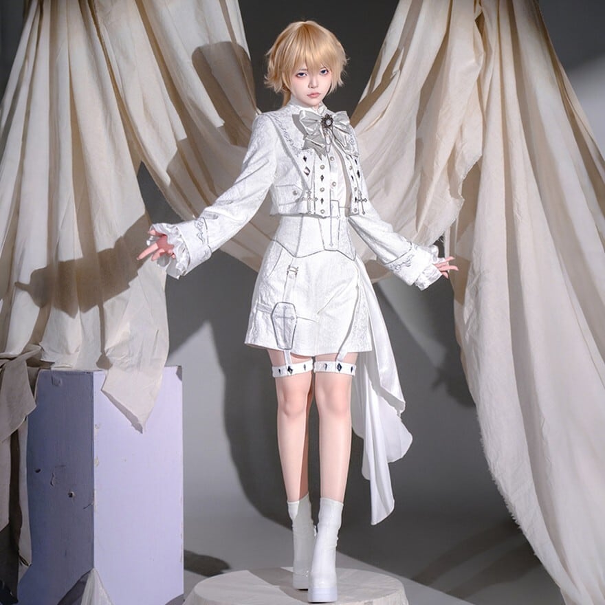 軍服 ロリィタ｜王子系4点セット 白 撮影会向け | ロリータ