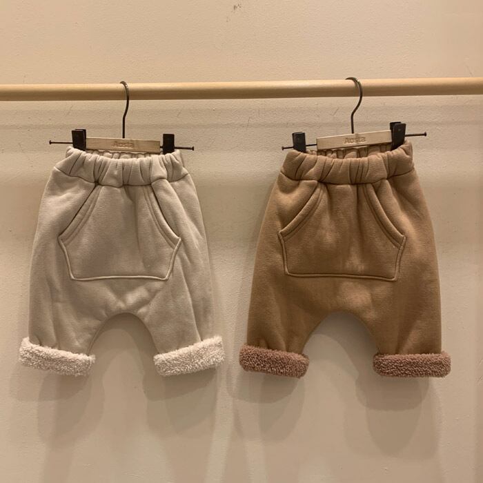 オータムウィンターパンツ ポケットベルベット 秋物 冬物 超面白いベビーショップ62665761417
