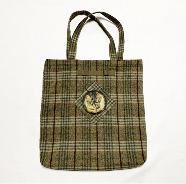 19MW TWチェック柄トートバック / TW check pattern tote bag