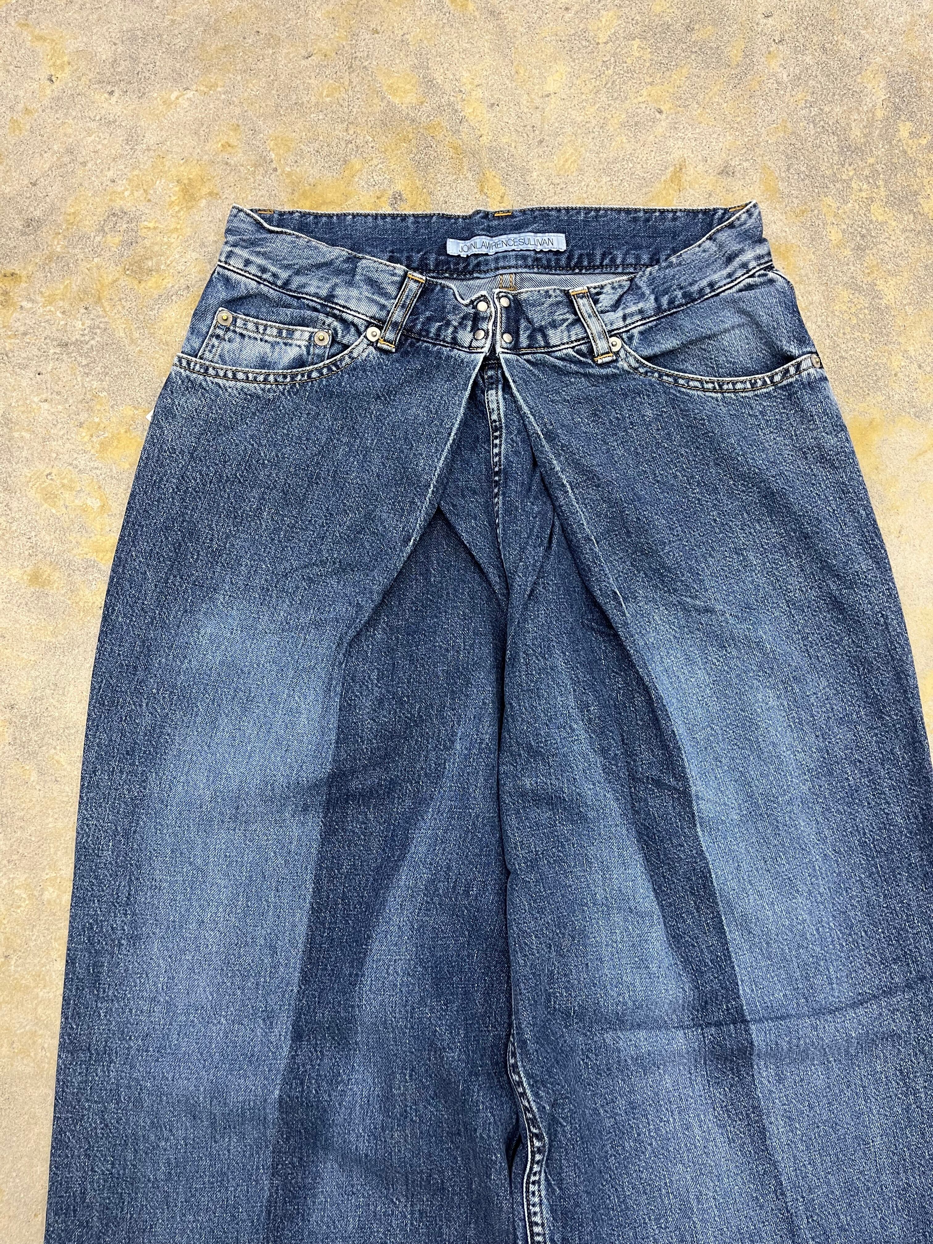 JOHN LAWRENCE SULLIVAN | WASHED DENIM WIDE PANTS(23AW) | INDIGO