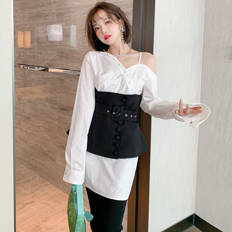 カラーシャツ トップス オータム 秋物 MIUCO76601813747