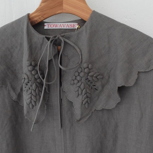 TOWAVASE(トワヴァーズ）Bon Voyage blouse ボンヴォヤージュ プルオーバーブラウス /gray