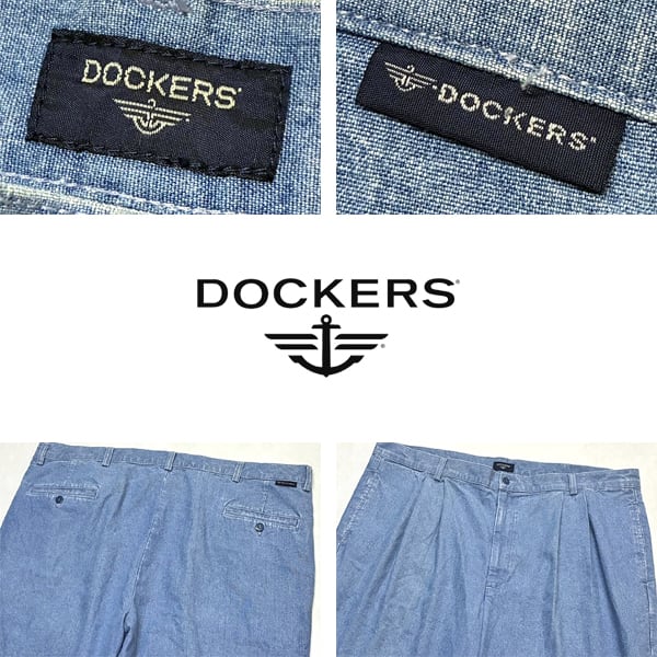 1点物◇リーバイス系ドッカーズDockersシャンブレーパンツ中古チノパン