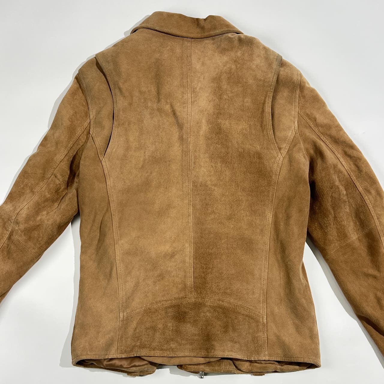 本革 URBAN RESEARCH アーバンリサーチ 羊革 ヌバック スエード ダブル ライダースジャケット 40/ベージュ系 レディース