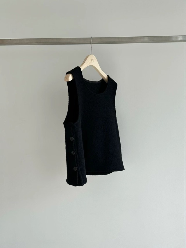 (予約) LIFFEY / Wool button vest 1color