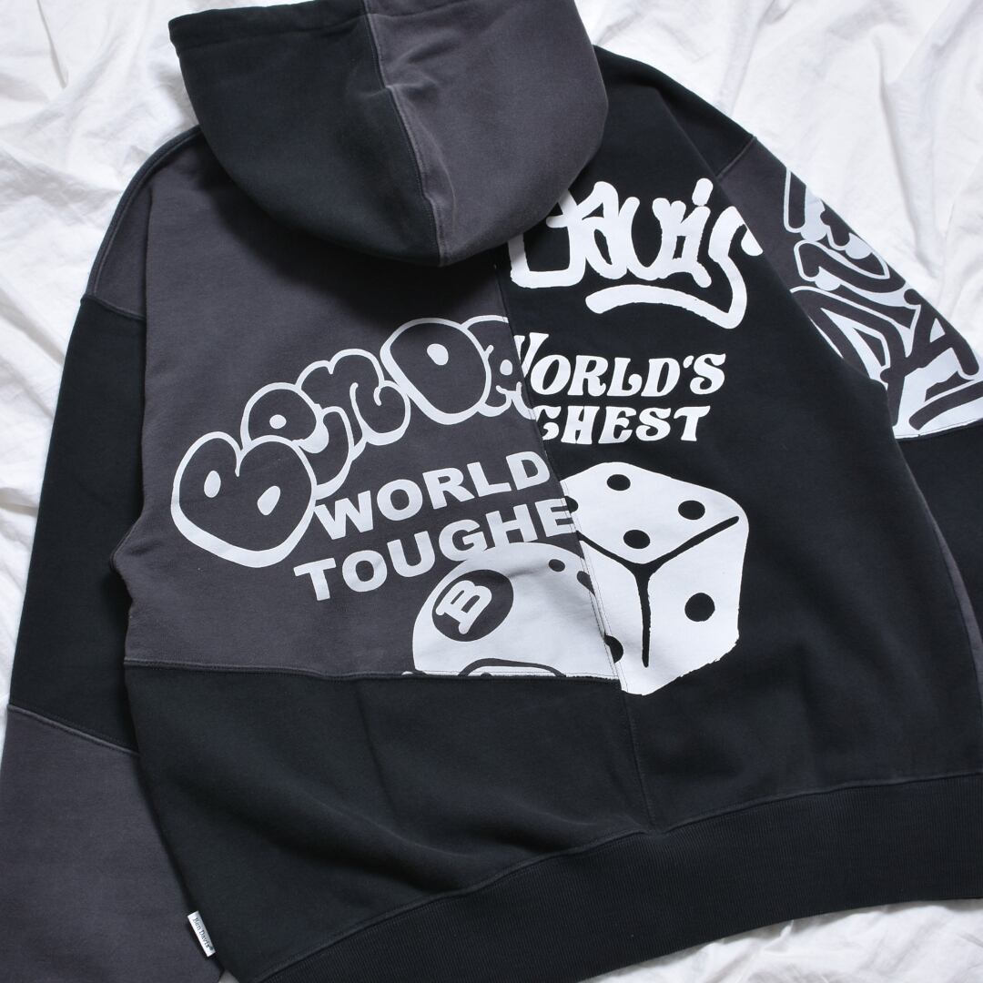 【BEN DAVIS】ランダムロゴZIPパーカー