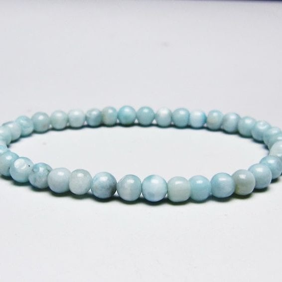 ラリマー　ブレスレット　７.５mm 内周１６cm ラリマー ブレスレット 7.5mm 内周16cm ラリマー ブレスレット 7.5