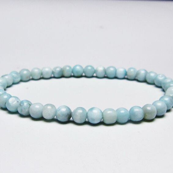 ラリマー ブレスレット 5mm 一点物 メール便可 [M便 1/10] 111-45389