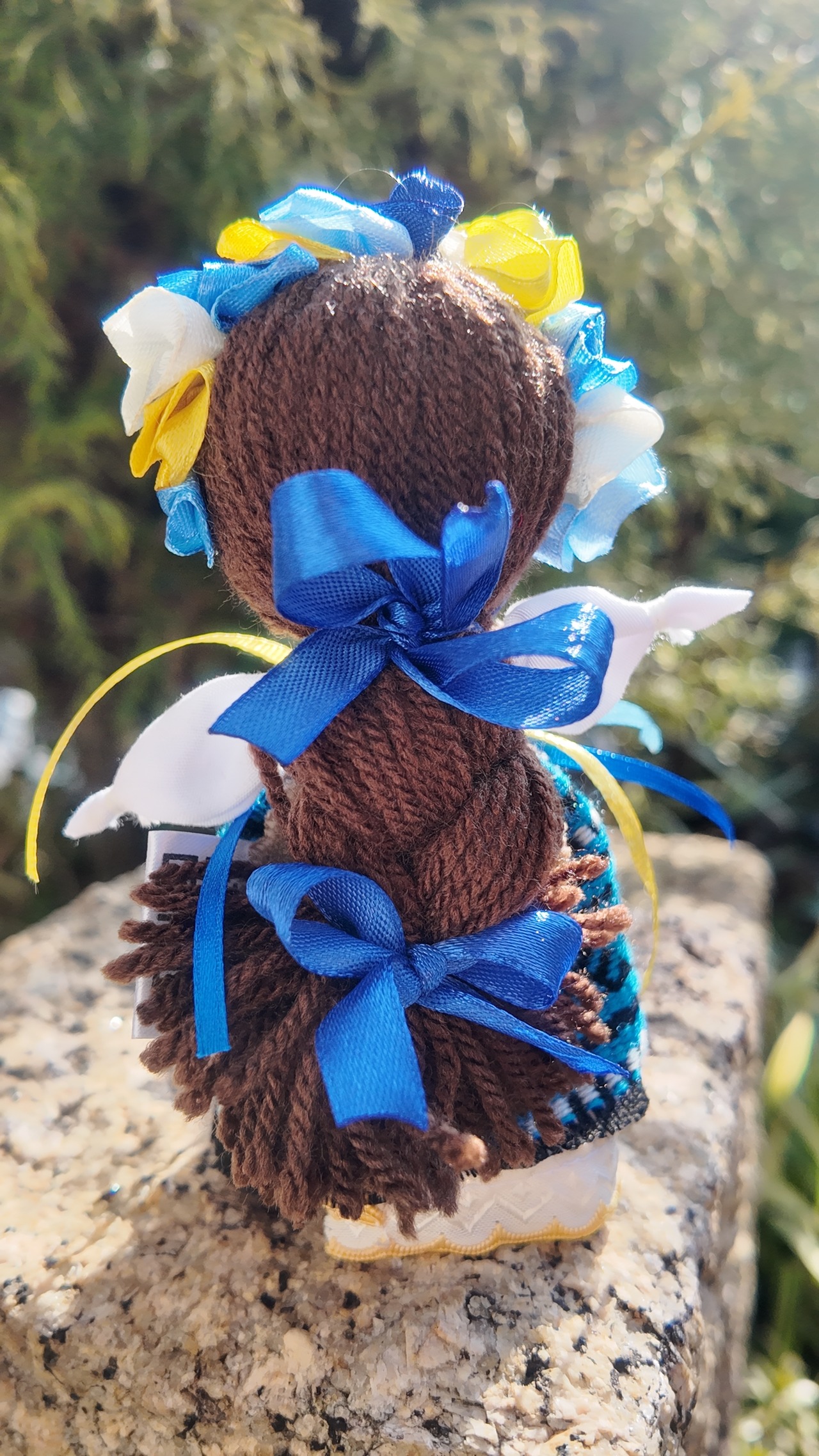 UA.Designer手作りモタンカ 14cm（ウクライナの御守り）スタンド付き - 5