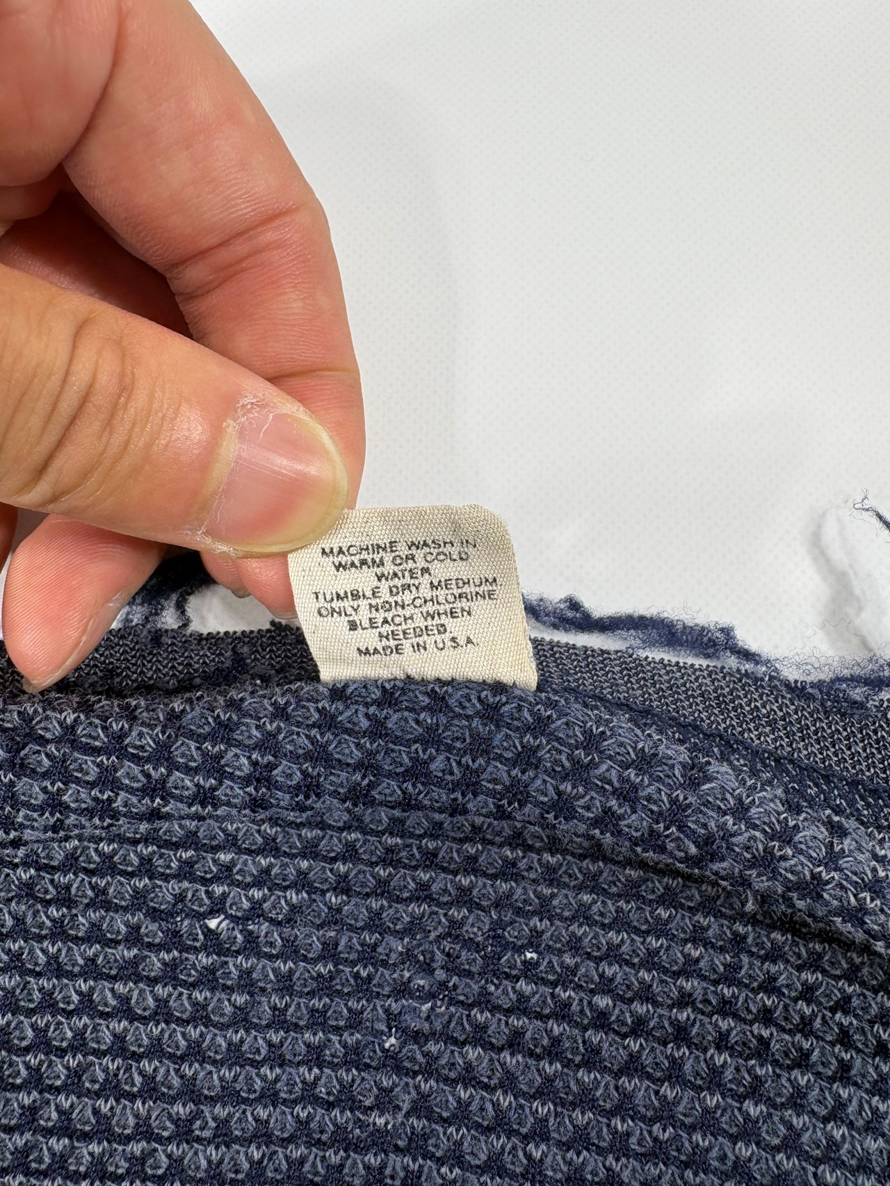 1980s Hanes Distressed Thermal Long Sleeve