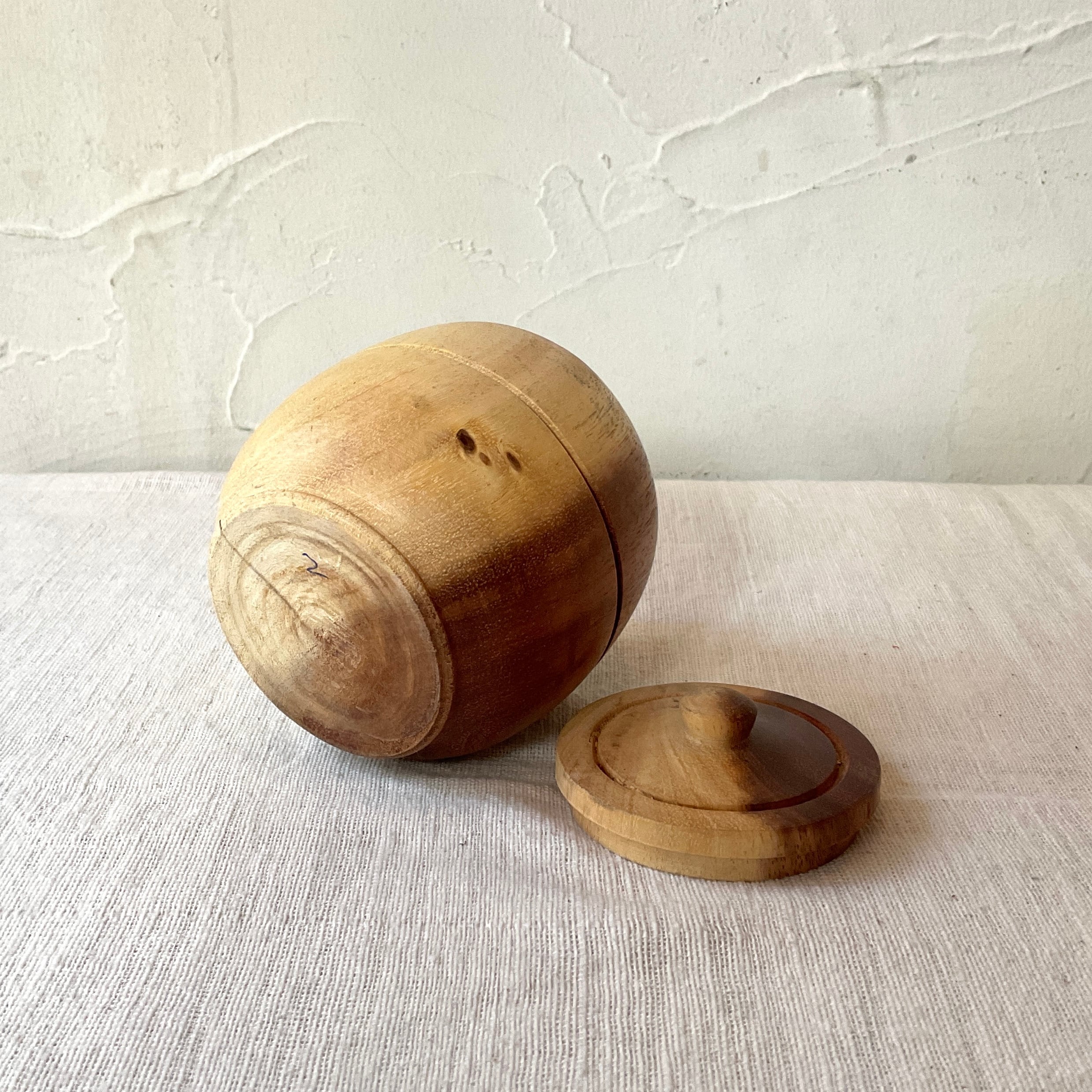 木のシュガーポット | 照明＆エシカルライフスタイル Lampada／らん