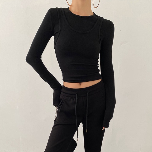 two-piece layered cut and sew 10961