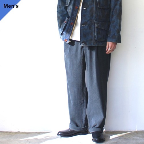 FANTASTICDAYS トリコットコーデュロイトラウザー CORDUROY-M-253-01　（Gray）