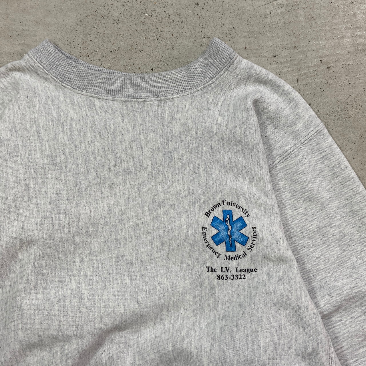90年代 USA製 kellsport 企業ロゴプリント スウェットシャツ リバース 