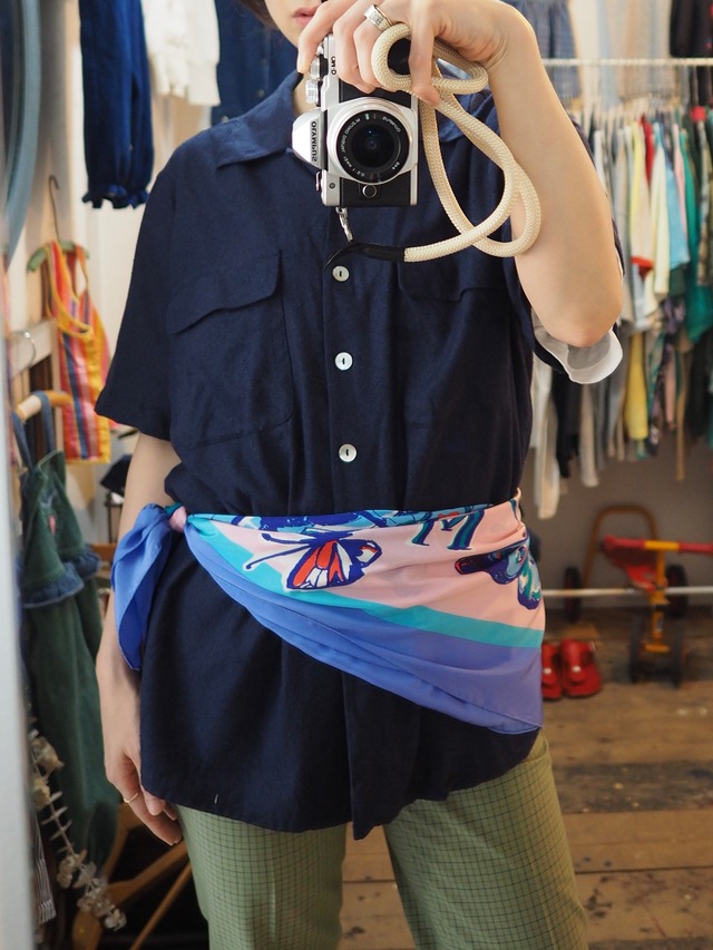 1990’s 100% Silk Open Collar Shirt