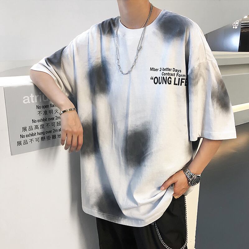 全2色 Tシャツ カットソー プリント カジュアル おしゃれ