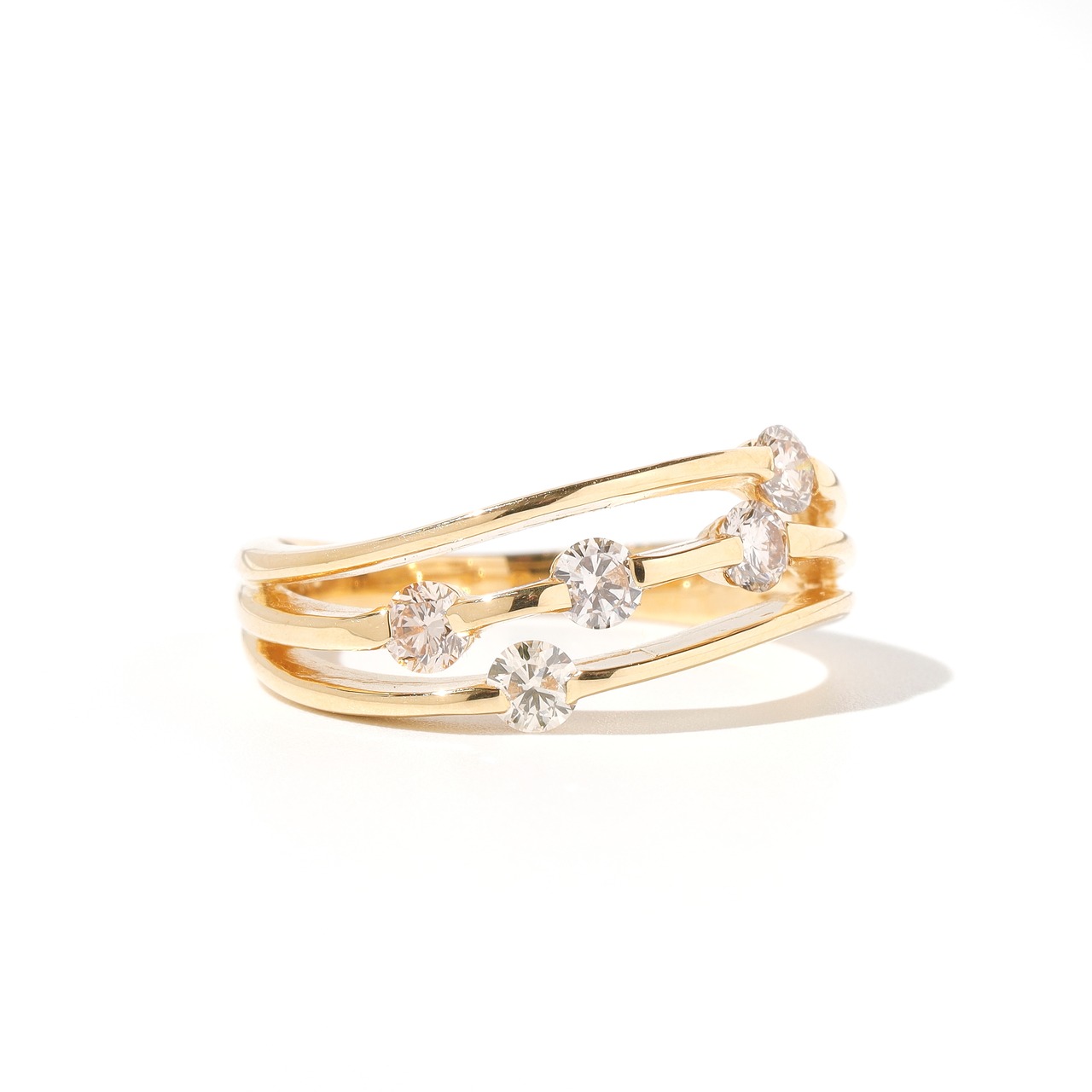 ダイヤモンド デザイン リング  K18 / 0.500ct