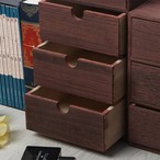 小物収納棚 小物収納ケース 木製 ３段 デスク収納 収納ケース 引き出し ヴィンテージ おしゃれ 北欧