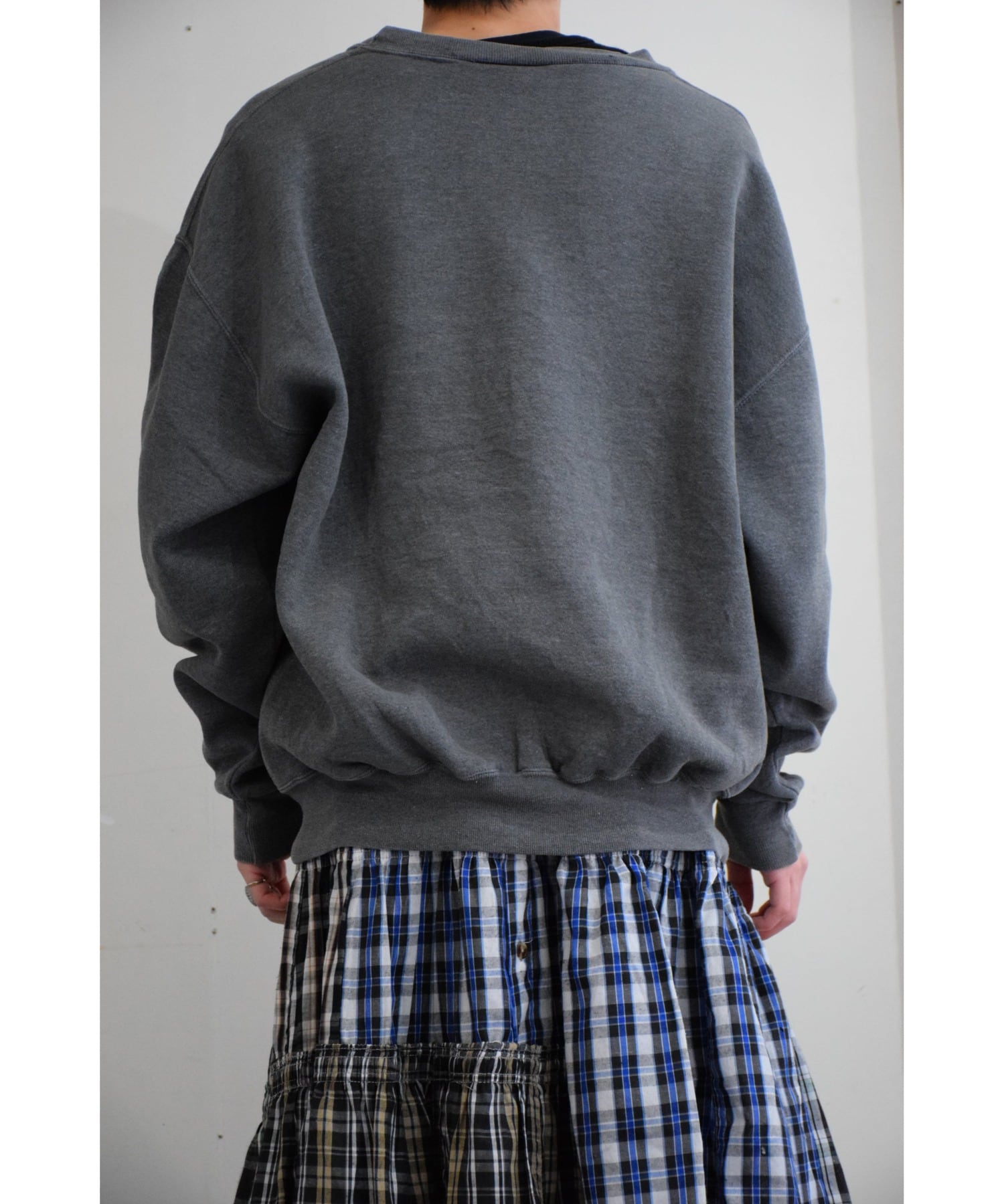 90's RUSSELL スウェット 無地 メンズ XL グレー ラッセル ブランク