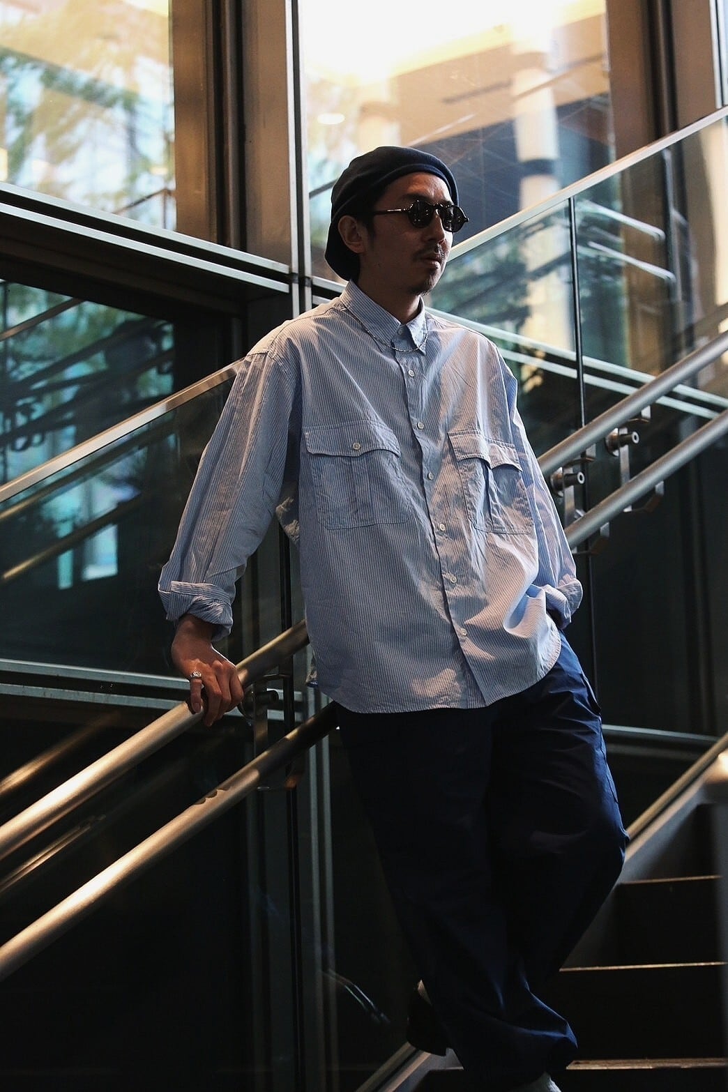 ROLL UP STRIPE SHIRT | 【OFFICIAL】PORTER CLASSIC ONLINE SHOP 