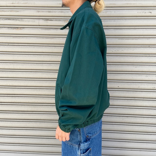 80s ラルフローレン　スウィングトップ　三角タグ　ハリントンジャケット　緑　L