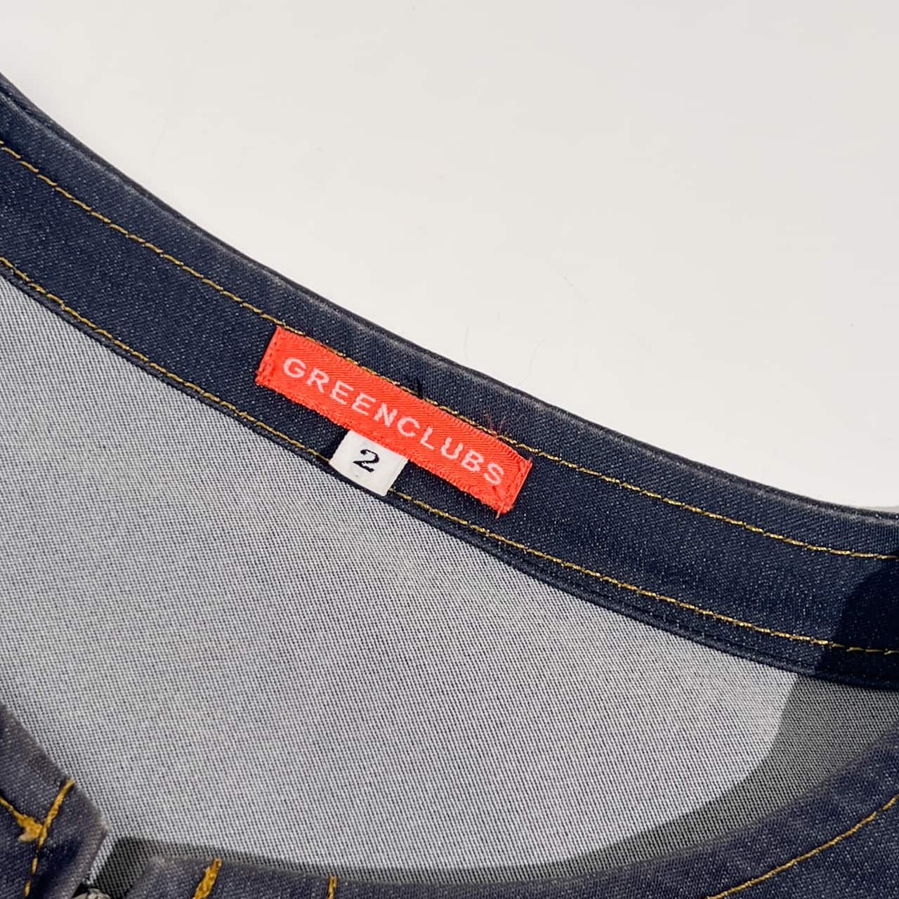 GREEN CLUBS グリーンクラブ ワーナーコラボ シルベスター ノーカラー デニム風 ジャケット 2/インディゴ系 レディース