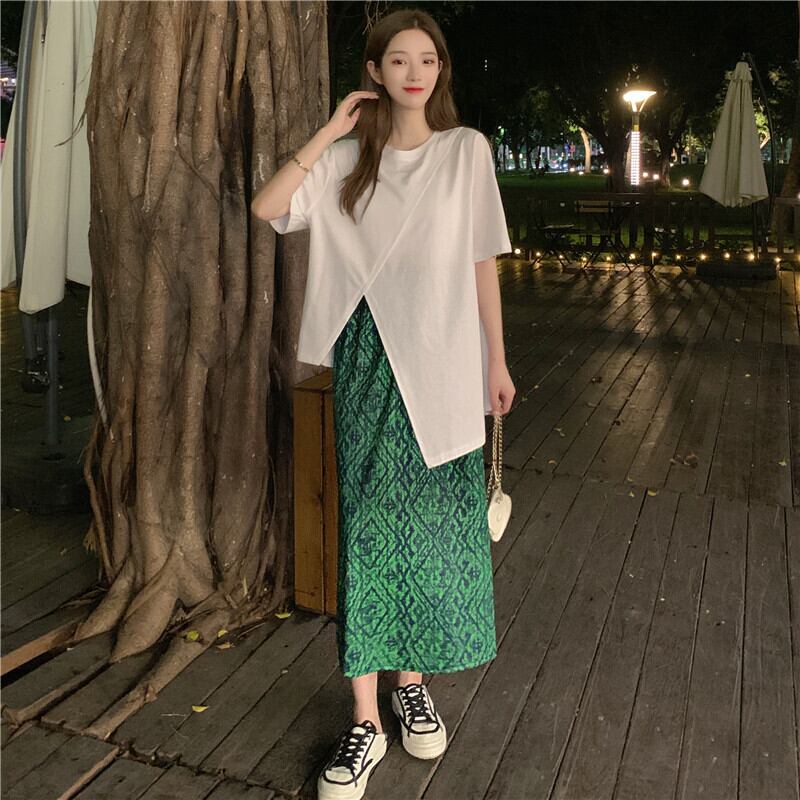 レッドシャツ Tシャツ サマーホワイトルーズ ストリート 夏物 YY-ファッション87059257248