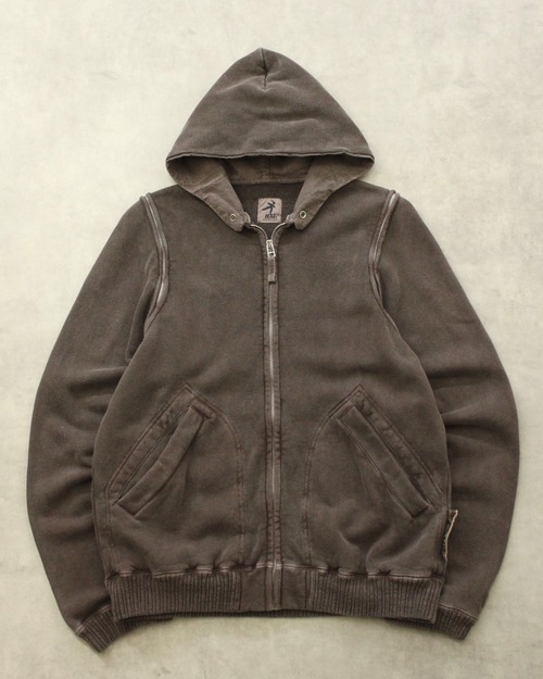 ~90s HAI SPORTING GEAR 2way Gimmick Zip-up Sweat Hoodie
