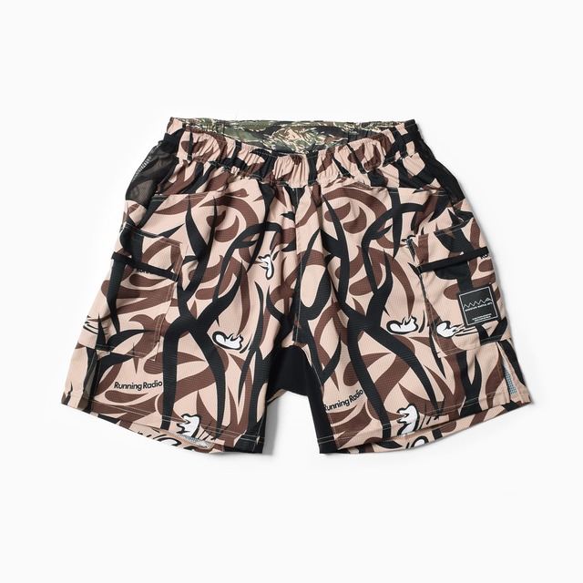 MMA(MOUNTAIN MARTIAL ATRTS) Takumi Okada Camo 7-pockets Shorts Beige Camo