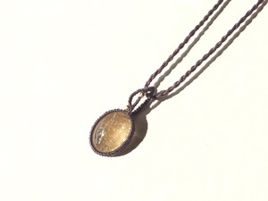 ヒマラヤ ルチルクォーツ macramé necklace