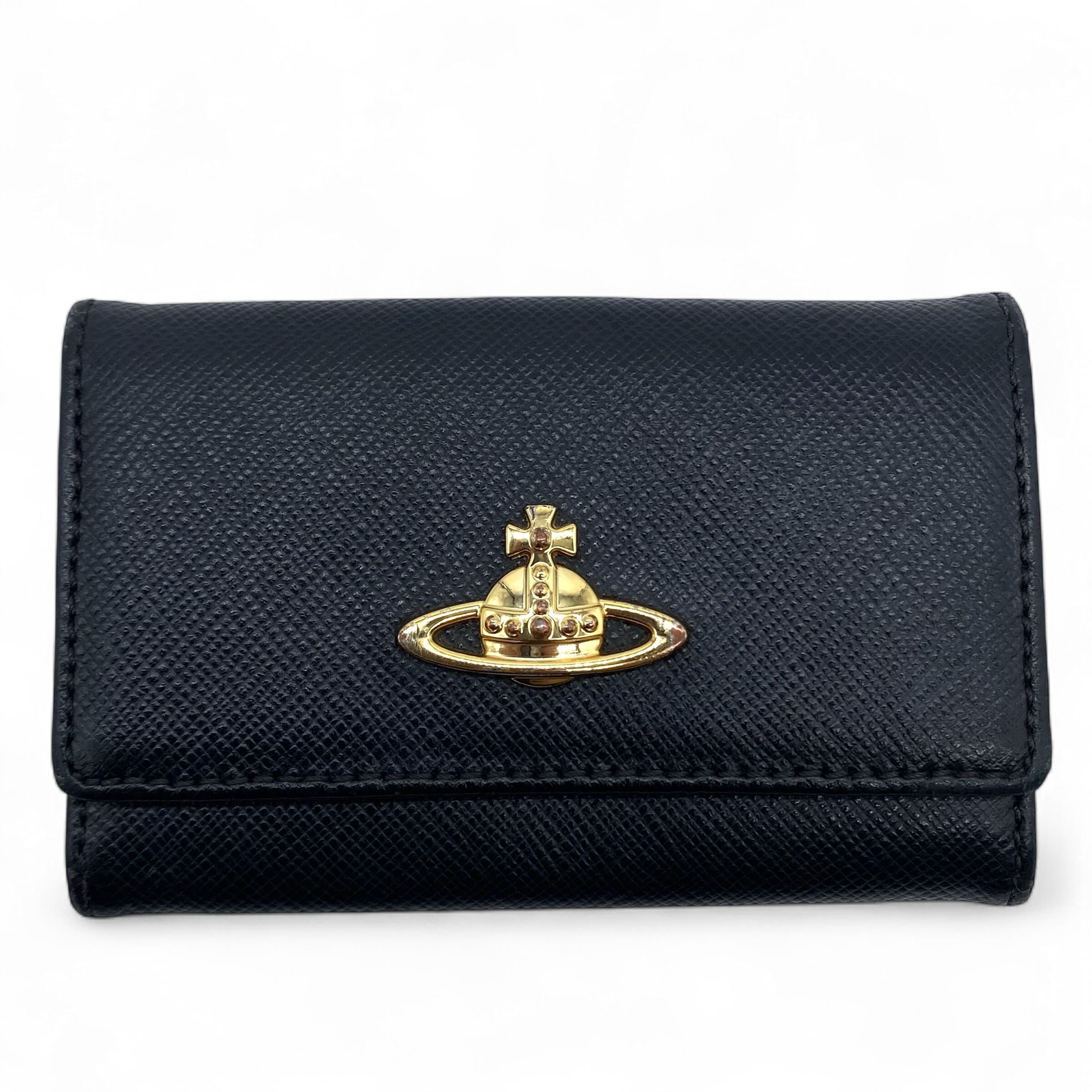 Vivienne Westwood ORB Leather Key Case Black / ヴィヴィアンウエストウッド オーブ レザーキーケース