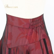 社交ダンス 衣装 スタンダード スカート レッスンウェア レディース 黒 ピンク系 ブラック系 BOUTIQUE MUGEN レース 練習着 透け感 フレアスカート ダンスウェア 楽器 ダンス練習 レディースファッション 柄入り ストレッチ素材 おしゃれ エレガント 日本製 透け感素材 軽やか レッスン用 スカート丈85cm ファスナー付き 丈感 好印象 コーディネート バッグ付き パーティー使用 上品 レディースダンス スカートスタイル