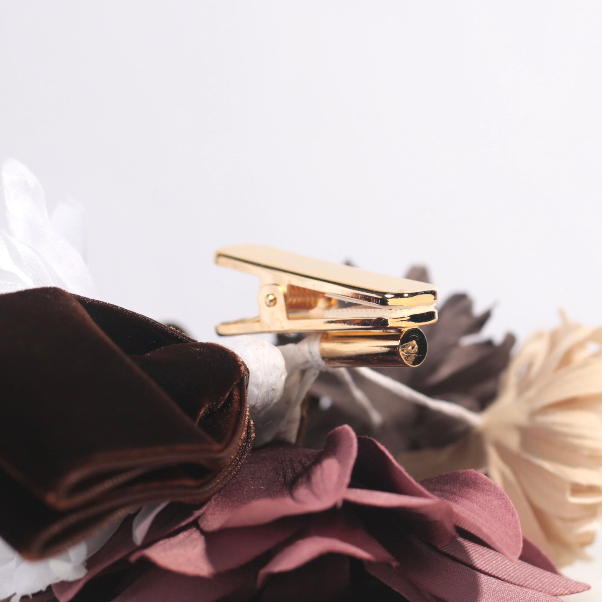 新品・未使用 帯飾り 帯留め【フラワー×リボン】アクセサリー クリップ 髪飾り 成人式 振袖 帯〆 和装小物 着物 きもの 和装 W-69 新品・未使用 帯飾り 帯留め【フラワー×リボン】アクセサリー クリップ