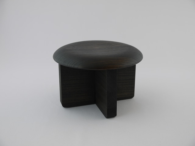 桐の正座椅子・小・黒　SEIZA CHAIR Small Black