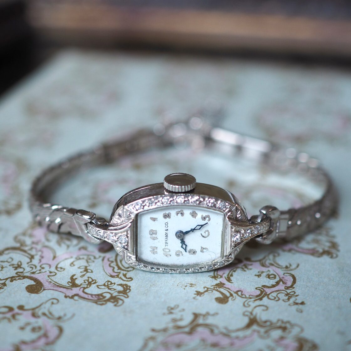 Tiffany & Co. ティファニー K14WG アールデコ ダイヤモンド